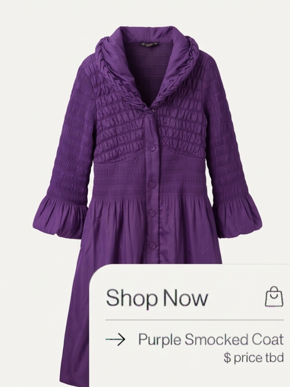Purple Puff Dress